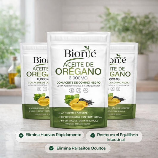 60 cápsulas de Aceite de Orégano de Alta Potencia | Apoyo Natural para Combatir Parásitos y Candida